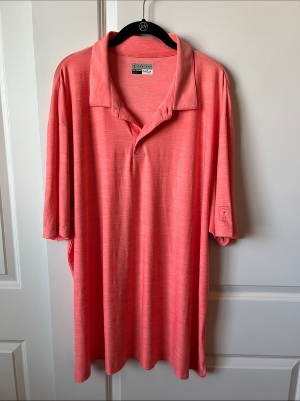 PGA Tour Airflux Men’s Coral Polo Shirt XXL